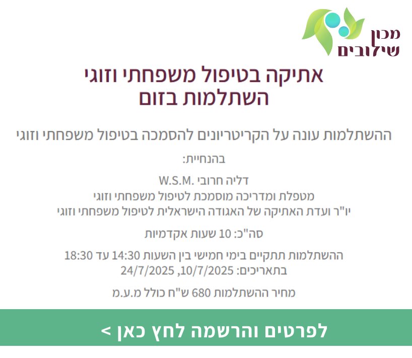 אתיקה בטיפול משפחתי וזוגי